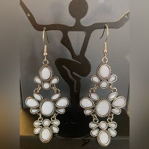 NET earrings on fish hook